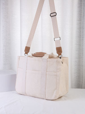 Acceptabile OEM/ODM Logo personalizzabile Big Sustainable Cotton Canvas Shopper Tote Bag