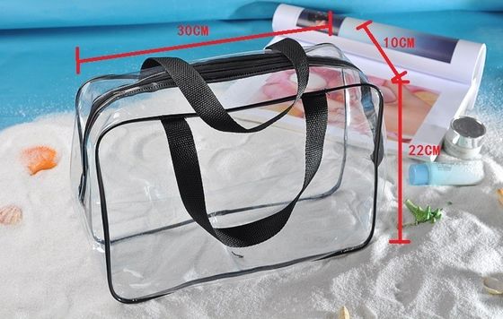 3-Pc Sacchetto cosmetico cristallino chiaro Set per viaggi e accessori igienici OEM/ODM Accettabile