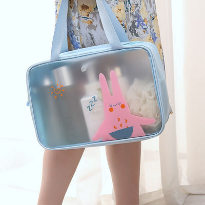 3pcs sacchetto cosmetico trasparente personalizzato personalizzare borse da viaggio Lettera tipo di modello