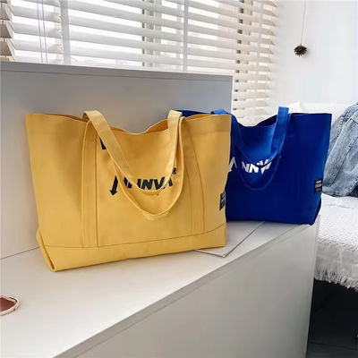Stampato su misura Eco-friendly Riciclato Plain Bulk Cotton Canvas Grocery Shopping Tote Bag