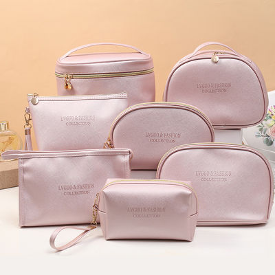Borsa per il trucco personalizzata Nuovo stile di moda impermeabile PU Borsa cosmetica da viaggio portatile
