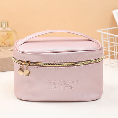 Borsa per il trucco personalizzata Nuovo stile di moda impermeabile PU Borsa cosmetica da viaggio portatile