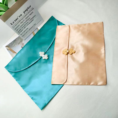 Stile sacchetto satinato per il logo personalizzato Flip sacchetto di polvere parrucca biancheria intima sciarpa imballaggio