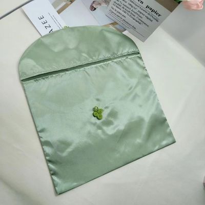 Stile sacchetto satinato per il logo personalizzato Flip sacchetto di polvere parrucca biancheria intima sciarpa imballaggio