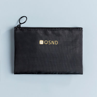 Borsa con cerniera a maglia nera per il comodo trasporto di articoli di ufficio e di viaggio 3 pacchetti