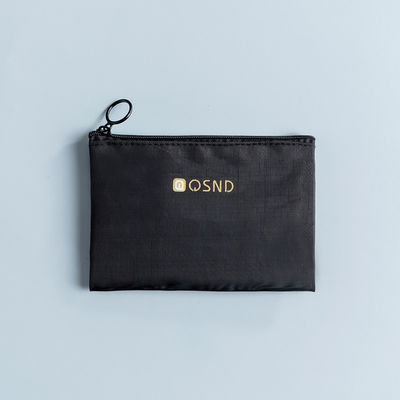 Borsa con cerniera a maglia nera per il comodo trasporto di articoli di ufficio e di viaggio 3 pacchetti