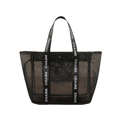 Logo personalizzato Borsa a sfera grande mercato alimentare Shopper regalo spiaggia rete di maglia di nylon Shopping
