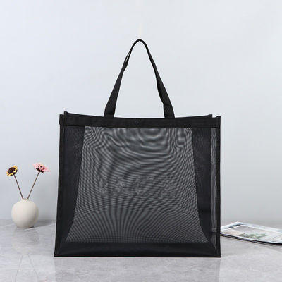 Logo personalizzato Borsa a sfera grande mercato alimentare Shopper regalo spiaggia rete di maglia di nylon Shopping