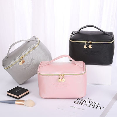 Borsa cosmetica in velluto per donne Set di 3 per viaggi Organizzatore di cerniere di bellezza