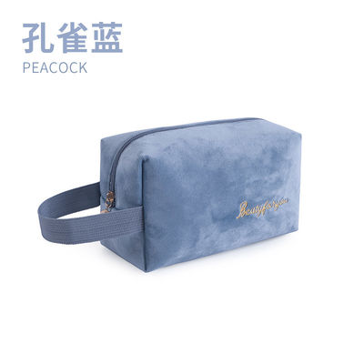 Logo personalizzato Borsa per trucco personalizzata Casse Borsa Set etichetta privata Borsa cosmetica di velluto