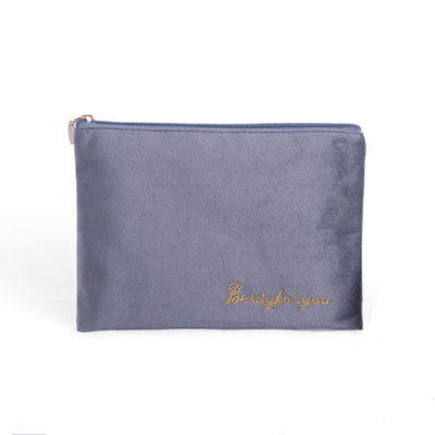 Logo personalizzato Borsa per trucco personalizzata Casse Borsa Set etichetta privata Borsa cosmetica di velluto