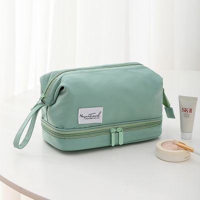 Logo personalizzato stampato Eco Friendly Vanity Case Velvet Zipper Pouch per cosmetici di trucco