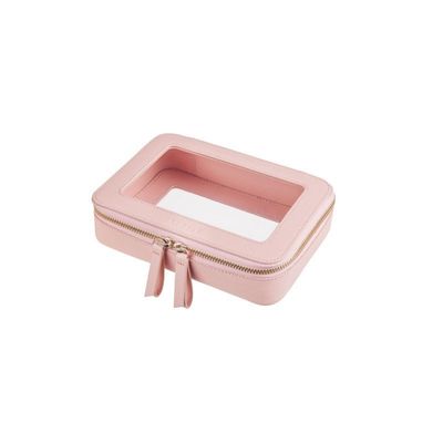 Sacchetto cosmetico in pelle rosa con OEM/ODM accettabile e tipo di modello solido