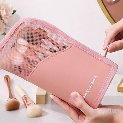 Pulselle per il trucco con chiusura della cerniera per la promozione personalizzata e l'accettazione OEM / ODM