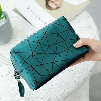 Disegno su misura PU pelle private label borsa trucco borsa cosmetica trucco piccoli ordini