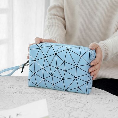 Disegno su misura PU pelle private label borsa trucco borsa cosmetica trucco piccoli ordini