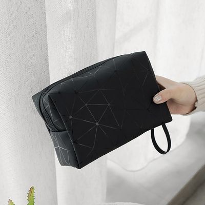 Disegno su misura PU pelle private label borsa trucco borsa cosmetica trucco piccoli ordini