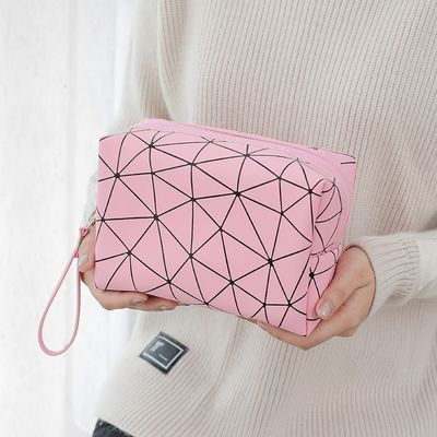 Disegno su misura PU pelle private label borsa trucco borsa cosmetica trucco piccoli ordini