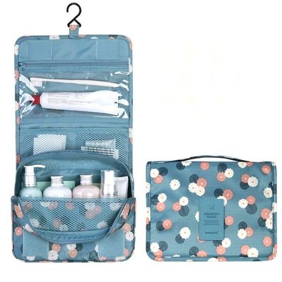 Borsa organizzatrice di trucco Borsa di trucco in nylon a colori personalizzati per lo stoccaggio professionale del trucco
