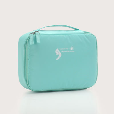 OEM/ODM Acceptabile Borsa di trucco in nylon personalizzata per viaggi e design trasparente