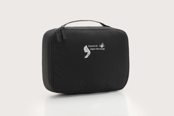 OEM/ODM Acceptabile Borsa di trucco in nylon personalizzata per viaggi e design trasparente