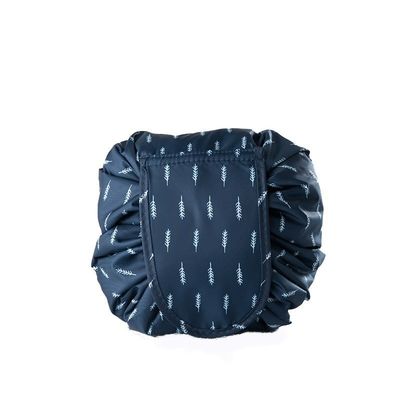Conveniente colore personalizzato impermeabile pieghevole a corda di trazione Canvas Makeup Bag per cosmetici