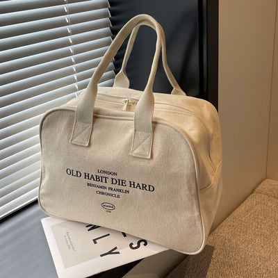 Borsa da shopping di cotone per donna a grande capacità
