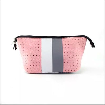 Sacchetto di trucco in neoprene con chiusura a cerniera per cosmetici