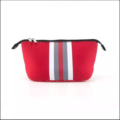 Sacchetto di trucco in neoprene con chiusura a cerniera per cosmetici