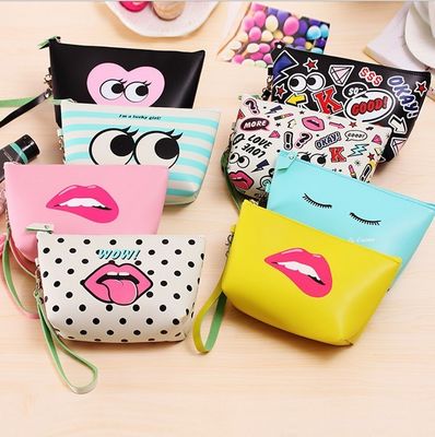 Conveniente borsa cosmetica Pu alla moda Logo personalizzato per le vostre esigenze cosmetiche