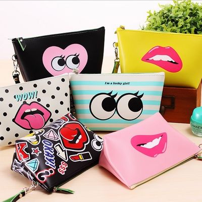 Conveniente borsa cosmetica Pu alla moda Logo personalizzato per le vostre esigenze cosmetiche