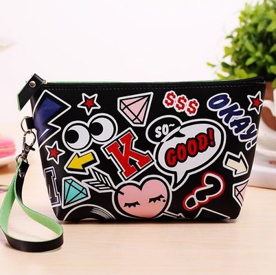 Conveniente borsa cosmetica Pu alla moda Logo personalizzato per le vostre esigenze cosmetiche