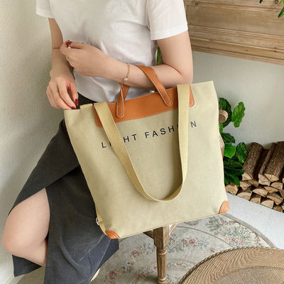 Canvas Eco-friendly Riciclata Plain Bulk Large Organic Calico Cotton Shopping Tote Bag