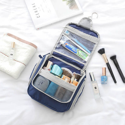 Chiusura a cerniera customisata Borsa per cosmetici da viaggio con disegno appeso e borsa inclusa