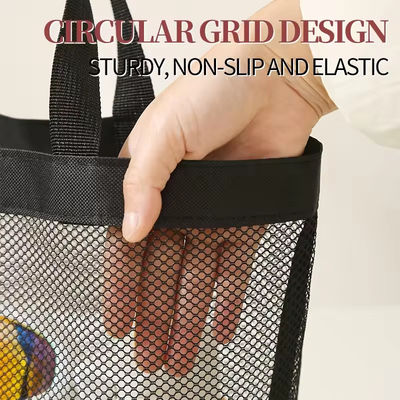 Summer Essential Mesh Beach Tote Bag con tasche multiple e colore personalizzato