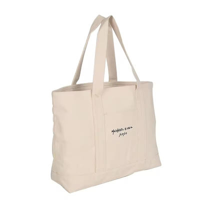 Unisex Moda grande capacità Canvas Tote Bag per lo shopping e la spiaggia