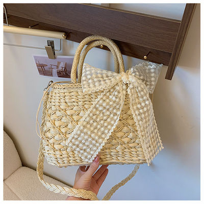 2024 Borse da spalla Borsa Tote Messico Francese Cesto di paglia Paglia da spiaggia Donna a strisce