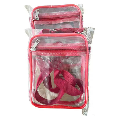 Borsa Messaggero in PVC trasparente a corpo crocifisso Di colore diverso Borsa a spalla trasparente