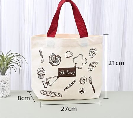 Nuova borsa di cotone riciclata di moda con logo stampato su misura
