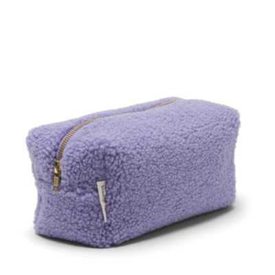 Borsa cosmetica da donna multicolore di peluche borsa di trucco in velluto di Teddy per andare in giro