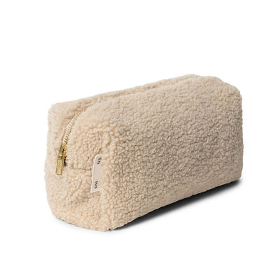 Borsa cosmetica da donna multicolore di peluche borsa di trucco in velluto di Teddy per andare in giro