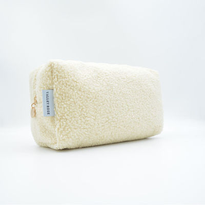 Borsa cosmetica da donna multicolore di peluche borsa di trucco in velluto di Teddy per andare in giro