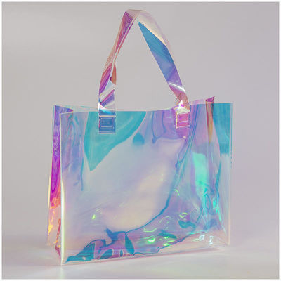 Lettera Pattern Pvc Tote Bag impermeabile Disegno trasparente e personalizzabile