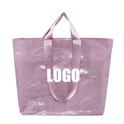 Logo personalizzato Medio taglio Reutilizzabile impermeabile Pp Tessuto sacchetti di shopping laminati