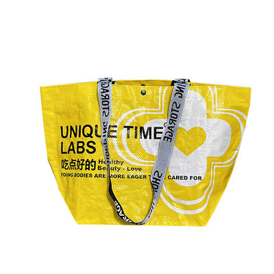 Stile manipolato Personalized Tote Shopping Bag con colore personalizzato e logo multicolore