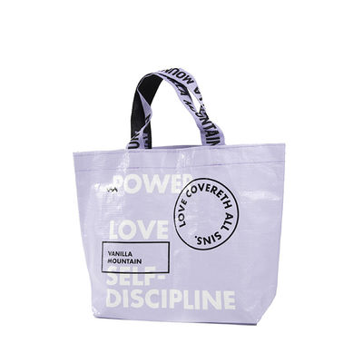 Stile manipolato Personalized Tote Shopping Bag con colore personalizzato e logo multicolore