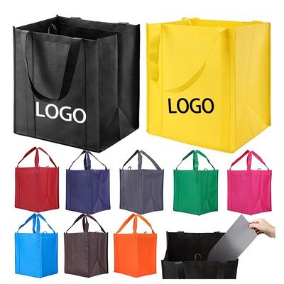 Medio taglio 30-50 cm Non tessuto Tote Bag con stampa di trasferimento di calore Logo personalizzabile