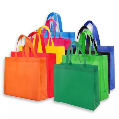 Medio taglio 30-50 cm Non tessuto Tote Bag con stampa di trasferimento di calore Logo personalizzabile