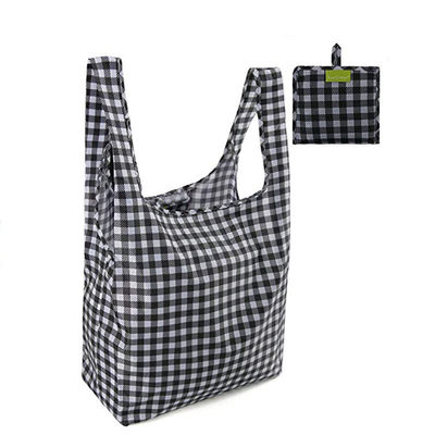 Medium Size Ripstop Riutilizzabile Pieghevole Pieghevole Tote Sacchetto di shopping Disegno personalizzabile