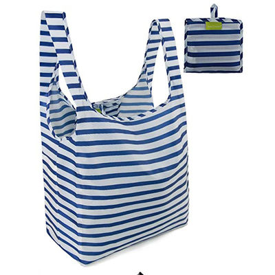 Medium Size Ripstop Riutilizzabile Pieghevole Pieghevole Tote Sacchetto di shopping Disegno personalizzabile